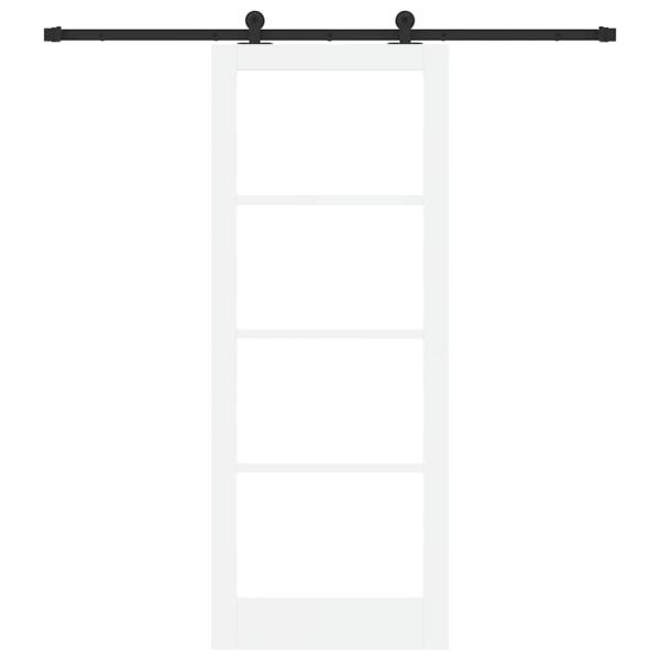 Schiebetür ORKDAL Weiß und Schwarz 83 x 211 cm