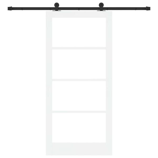 Schiebetür ORKDAL 93 x 202 cm Massivholz Kiefer und Glas