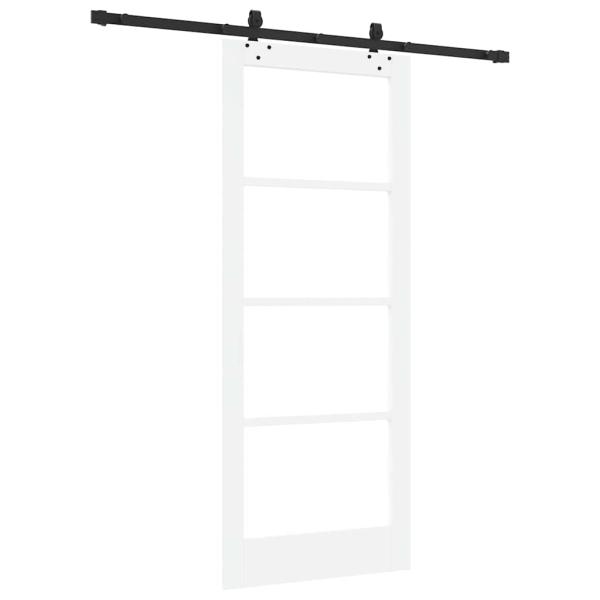 Schiebetür ORKDAL Weiß und Schwarz 83 x 202 cm