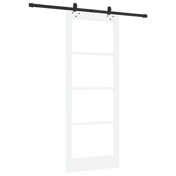 Schiebetür ORKDAL Weiß und Schwarz 83 x 211 cm