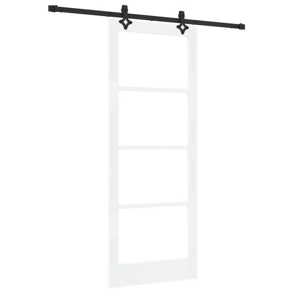 Schiebetür ORKDAL Weiß und Schwarz 83 x 211 cm