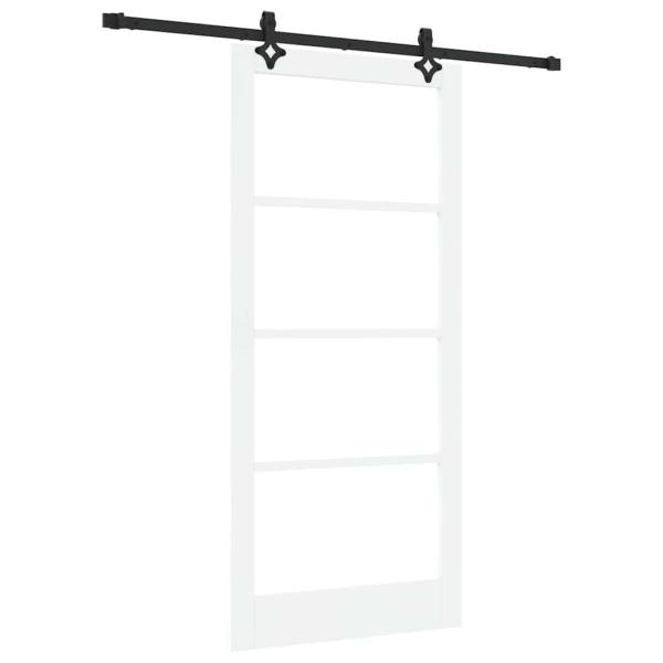 Schiebetür ORKDAL 93 x 202 cm Massivholz Kiefer und Glas