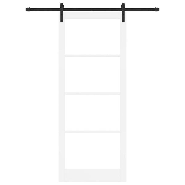 Schiebetür ORKDAL Weiß und Schwarz 93 x 232 cm