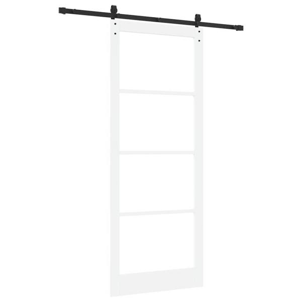 Schiebetür ORKDAL Weiß und Schwarz 93 x 232 cm