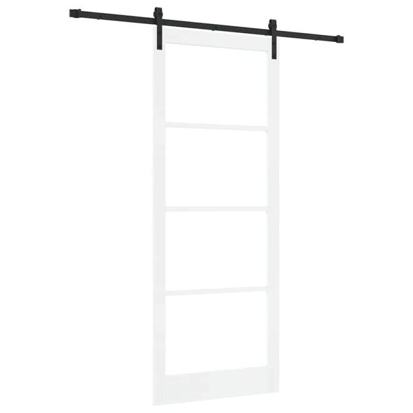 Schiebetür ORKDAL Weiß und Schwarz 93 x 232 cm