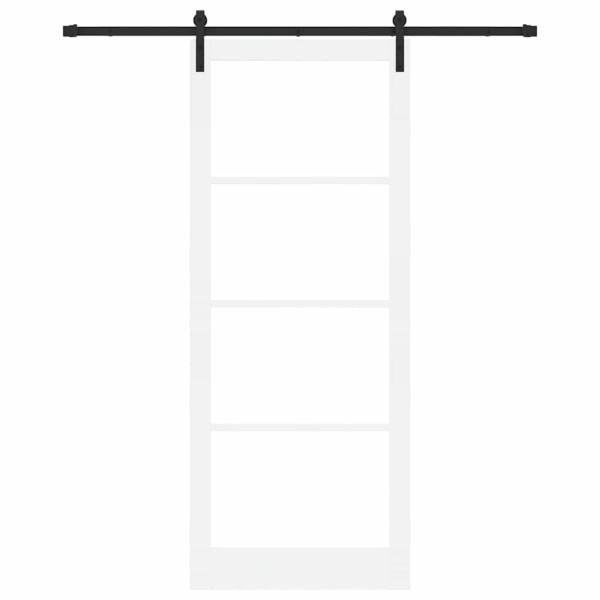 Schiebetür ORKDAL Weiß und Schwarz 93 x 232 cm