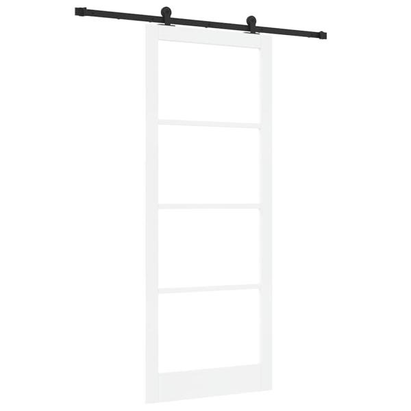 Schiebetür ORKDAL 93 x 232 cm Massivholz Kiefer und Glas