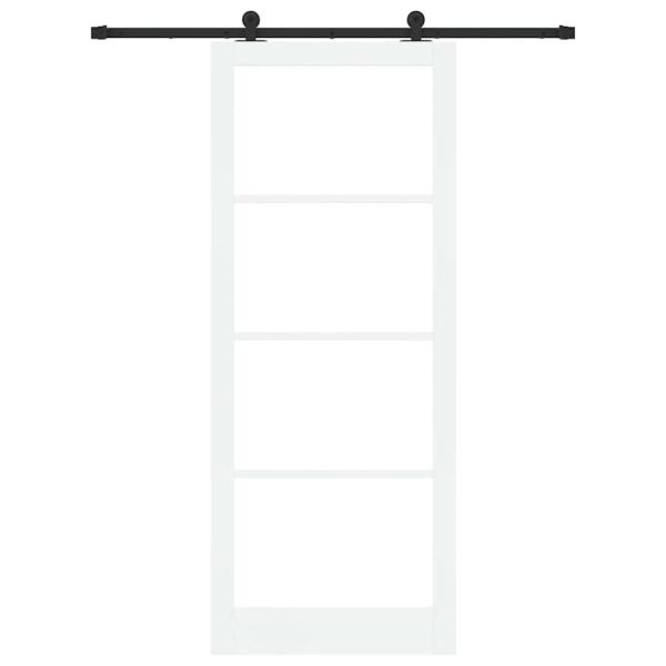 Schiebetür ORKDAL 93 x 232 cm Massivholz Kiefer und Glas