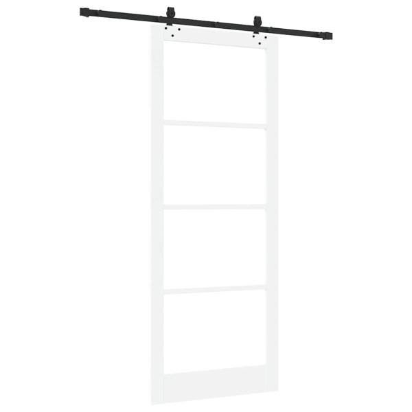 Schiebetür ORKDAL Weiß und Schwarz 93 x 232 cm