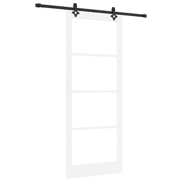 Schiebetür ORKDAL Weiß und Schwarz 93 x 232 cm