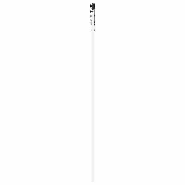 Schiebetür 93 x 232 cm Massivholz Kiefer und Glas Weiß