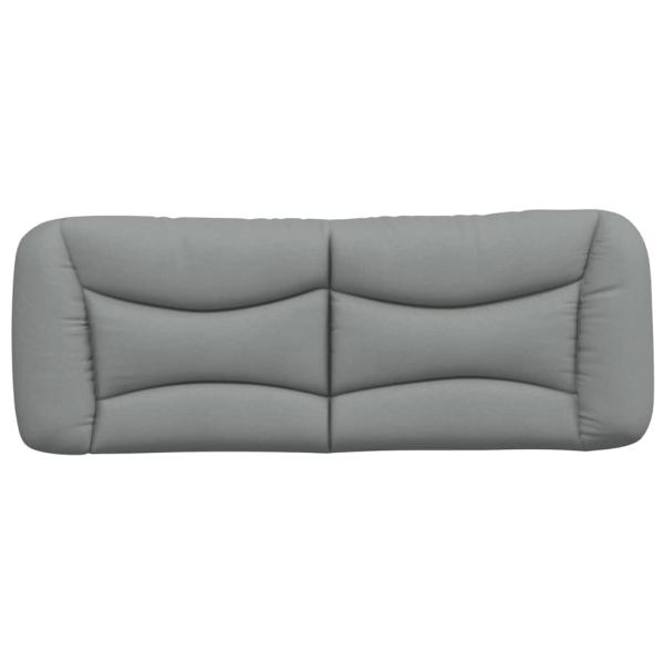 Kopfteil-Kissen "Hvar" Hellgrau 137 cm Stoff