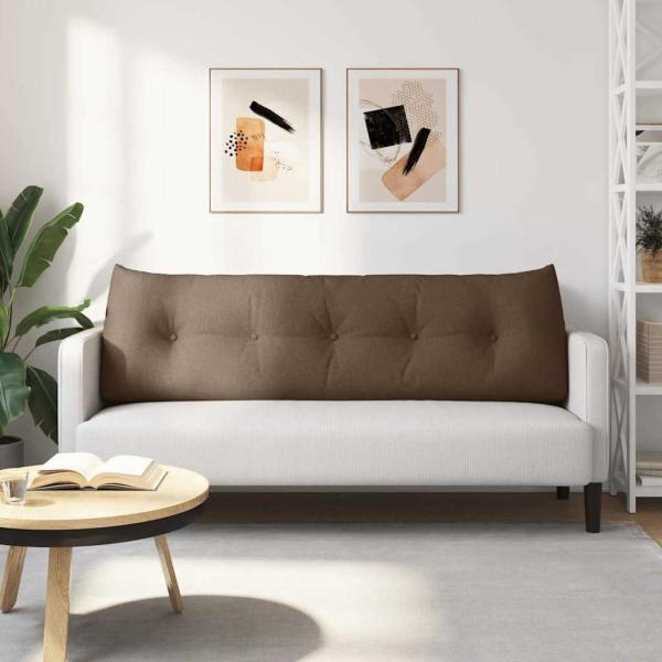 Rücken Kissen Braun 160 x 24 x 50 cm Stoff