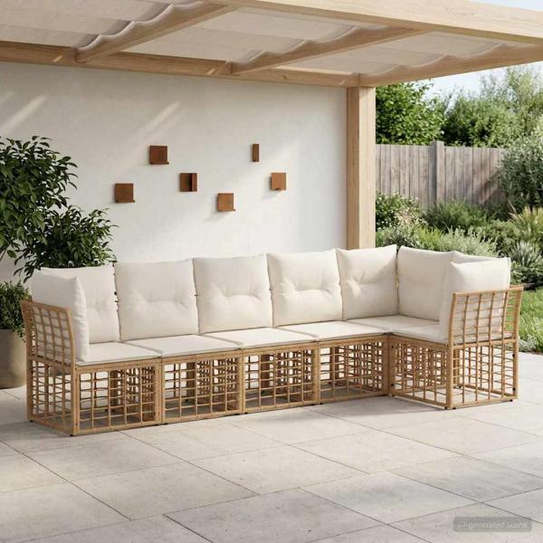 ARDEBO.de - Gartensofa-set Poly-Rattan