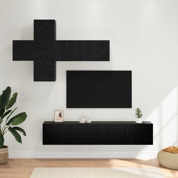 ARDEBO.de - TV-Schrankset 8 Stk. Holzwerkstoff