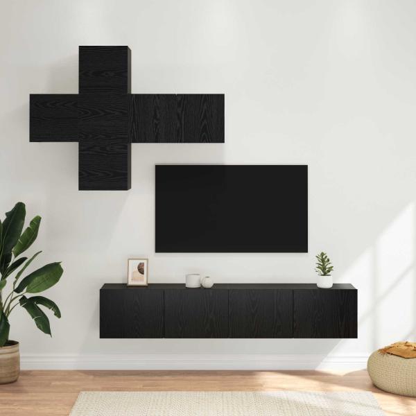 ARDEBO.de - TV-Schrankset 3 Stk. Holzwerkstoff