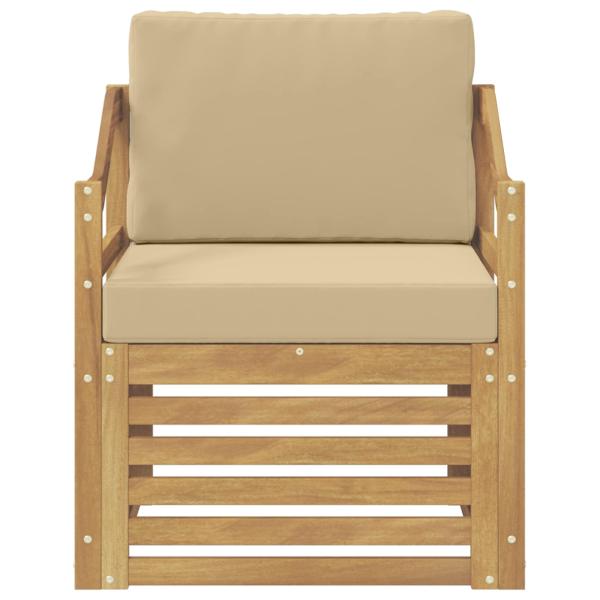 Outdoor-Sofagarnitur Polyester Weiß