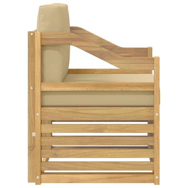 Outdoor-Sofagarnitur Polyester Weiß