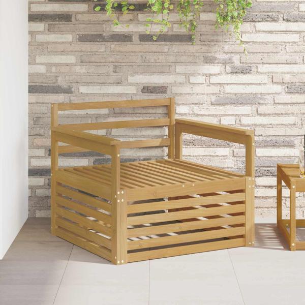 ARDEBO.de - Outdoor-Sofa Massivholz Akazie Weiß