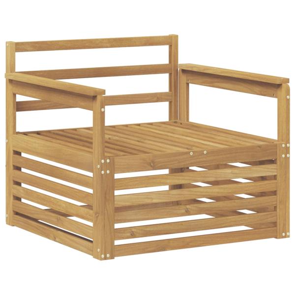 Outdoor-Sofa Massivholz Akazie Weiß