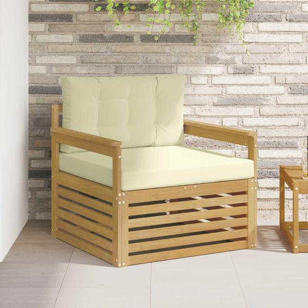 ARDEBO.de - Outdoor-Sofa Polyester Weiß