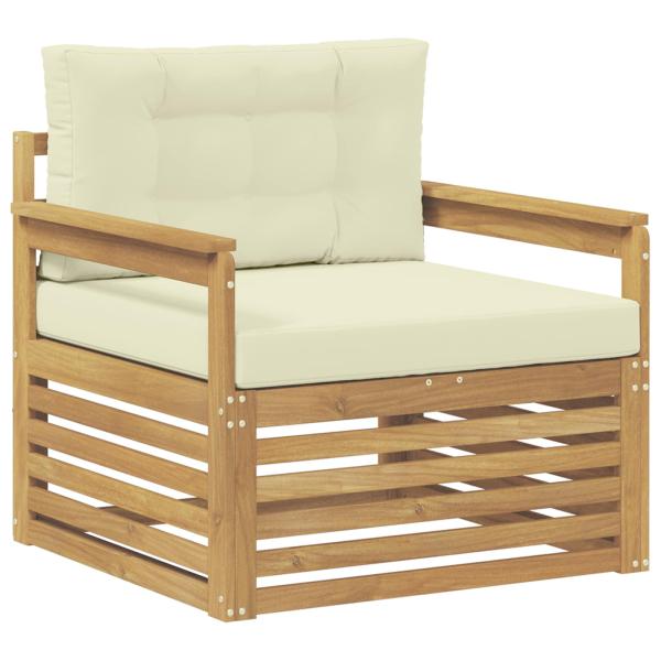 Outdoor-Sofa Polyester Weiß