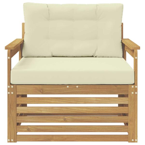 Outdoor-Sofa Polyester Weiß