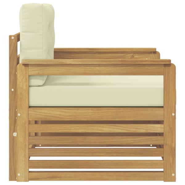 Outdoor-Sofa Polyester Weiß