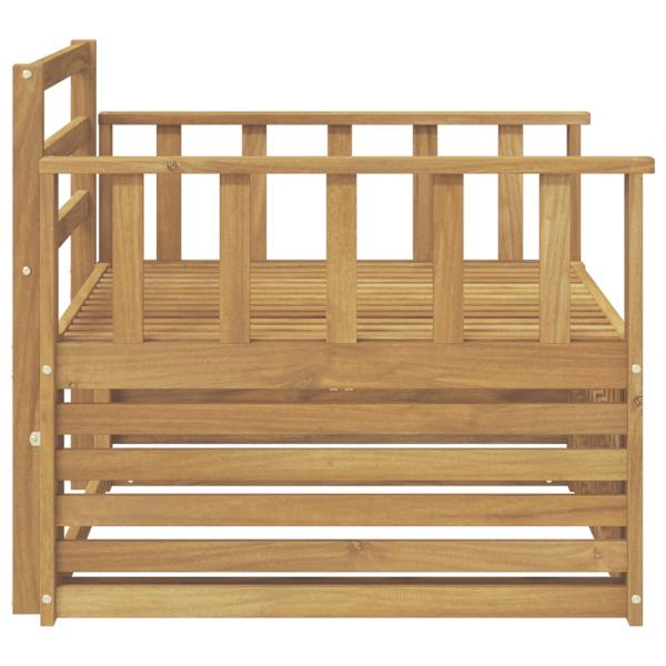Outdoor-Sofa Massivholz Akazie Weiß