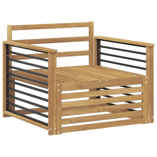Outdoor-Sofa Massivholz Akazie Weiß