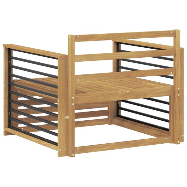 Outdoor-Sofa Massivholz Akazie Weiß