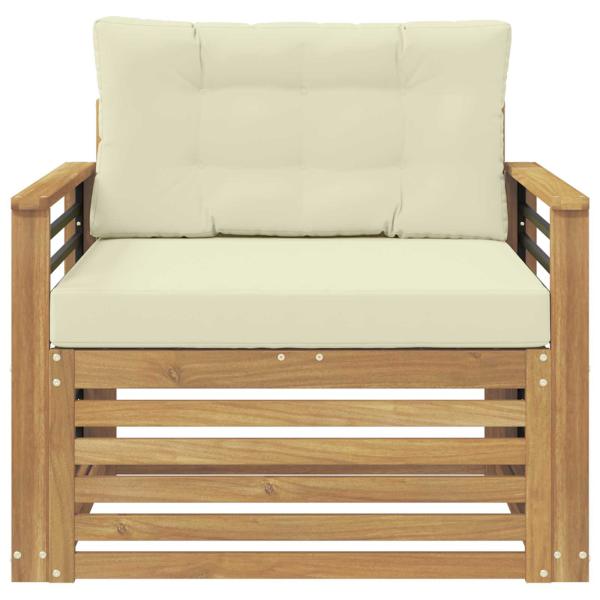 Outdoor-Sofa Polyester Weiß