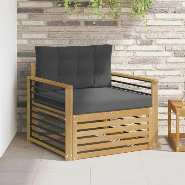 ARDEBO.de - Outdoor-Sofa Polyester Weiß