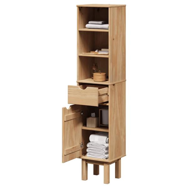 ARDEBO.de - Badschrank OTTA 35x30x159 cm Massivholz Kiefer