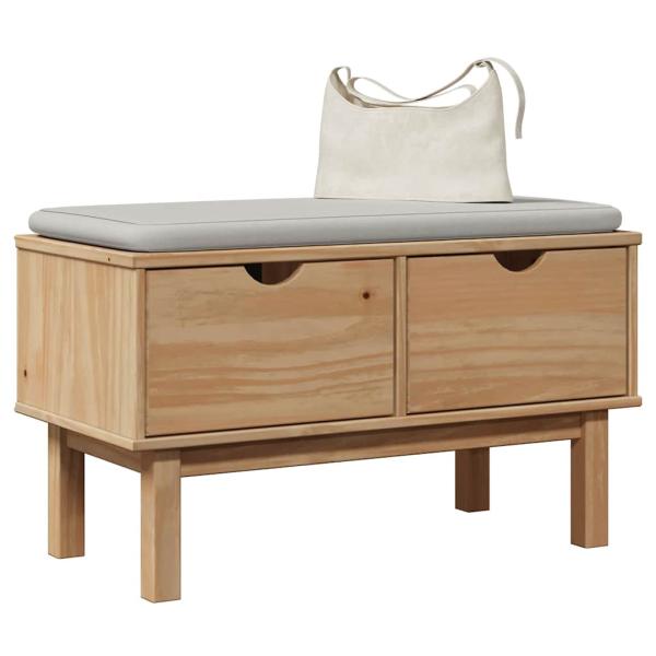 ARDEBO.de - Flurbank OTTA 80x40x45 cm Massivholz Kiefer