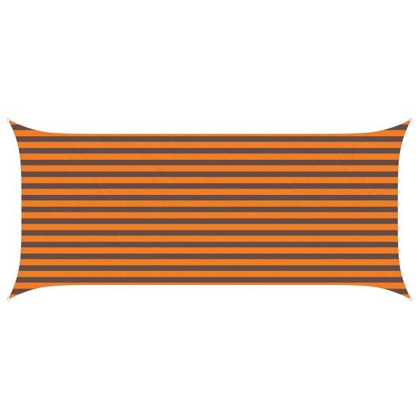 Sonnensegel Orange und Braun 4,5 x 2 m 100 % Polyester Oxford
