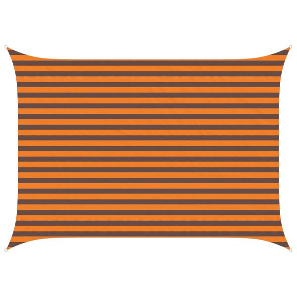 Sonnensegel Orange und Braun 3,5 x 2,5 m 100 % Polyester Oxford