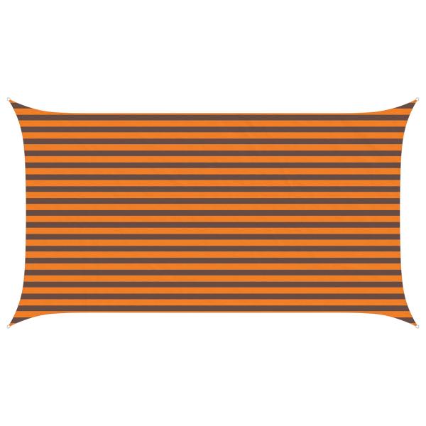 Sonnensegel Orange und Braun 2,5 x 4,5 m 100 % Polyester Oxford