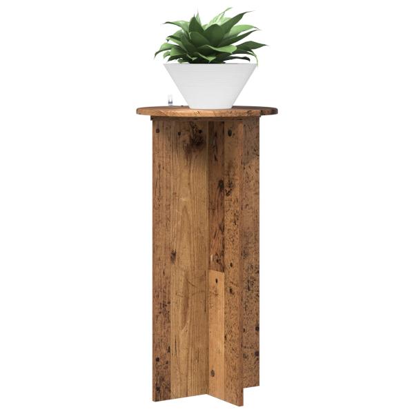 Pflanzenständer 2 Stk. Altholz 40 x 40 x 80 cm Holzwerkstoff