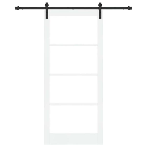 Schiebetür ORKDAL Weiß und Schwarz 93 x 211 cm