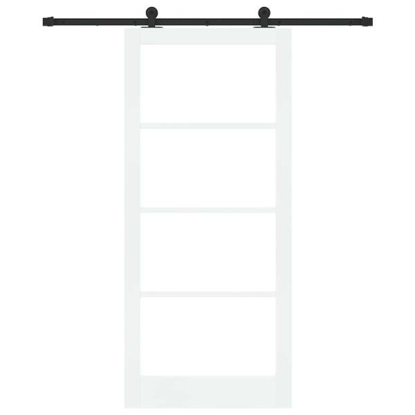Schiebetür ORKDAL Weiß und Schwarz 93 x 211 cm