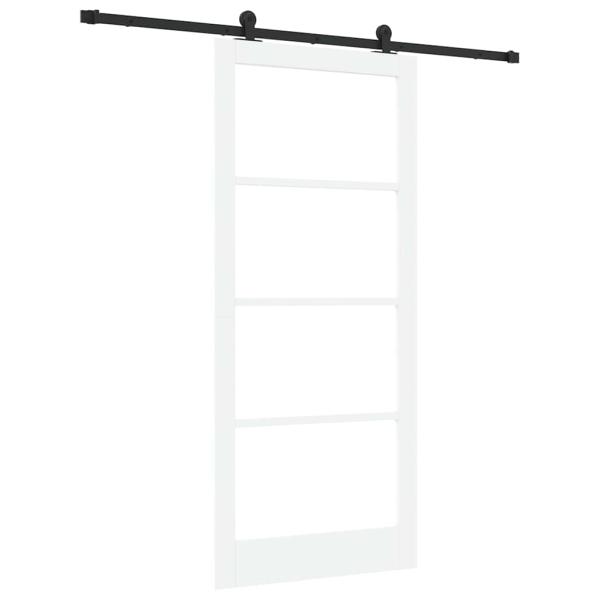Schiebetür ORKDAL Weiß und Schwarz 93 x 211 cm