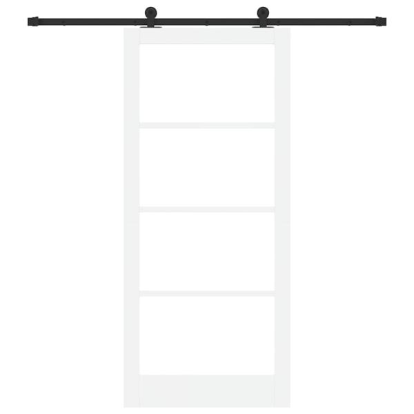 Schiebetür ORKDAL Weiß und Schwarz 93 x 211 cm
