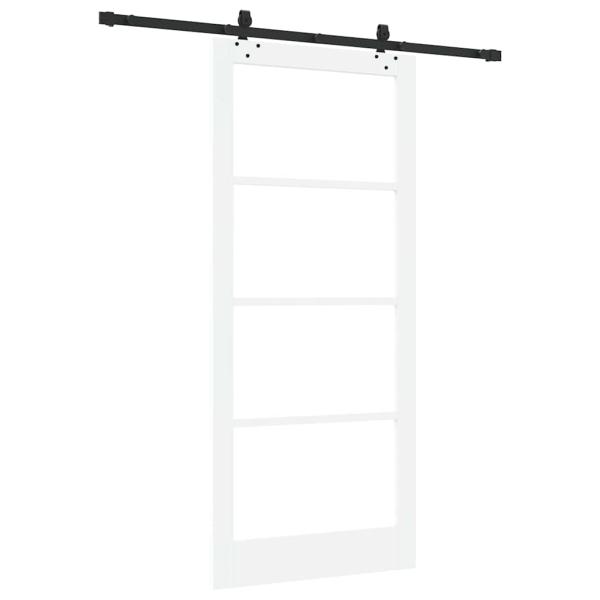 Schiebetür ORKDAL Weiß und Schwarz 93 x 211 cm