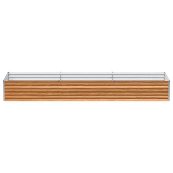 Hochbeet Hellbraun 290 x 100 x 36 cm Verzinkter Stahl
