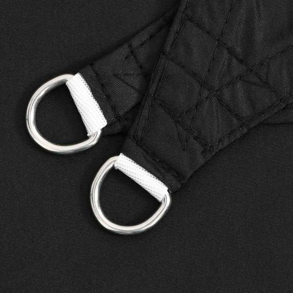 Sonnensegel Oxford-Gewebe Dreieckig 3x3x4,24 m Schwarz