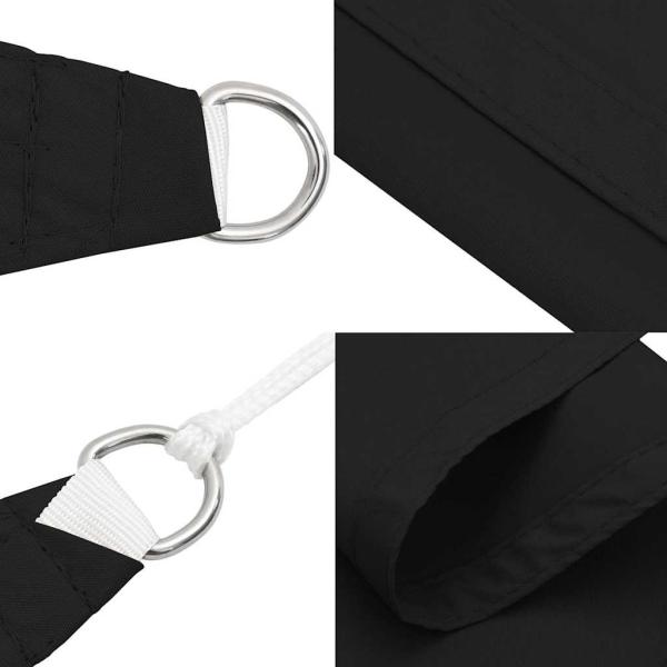 Sonnensegel Oxford-Gewebe Dreieckig 3x3x4,24 m Schwarz
