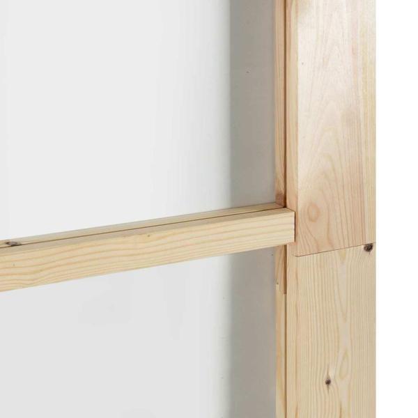 Schiebetür ORKDAL Natürlich und Schwarz 73,5 x 198,5 cm