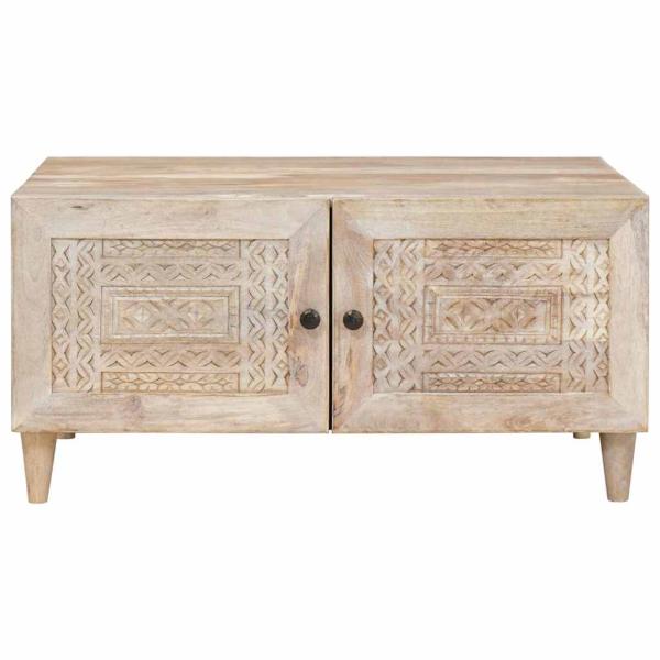 Couchtisch Weiß 80 x 54 x 40 cm Holzwerkstoff