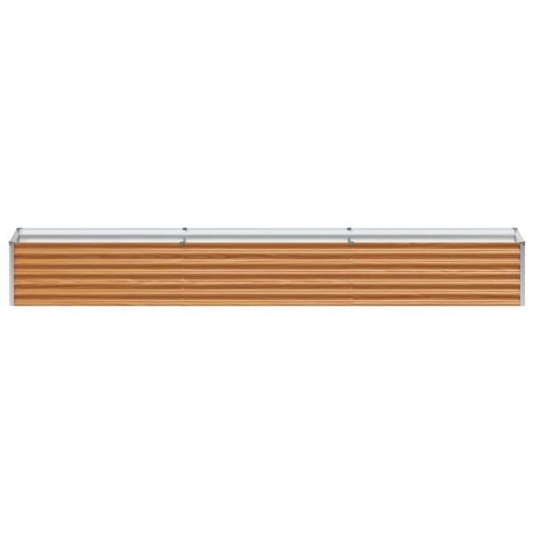 Hochbeet Hellbraun 290 x 50 x 36 cm Verzinkter Stahl